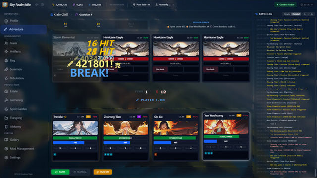 Tải game Sky Realm Idle-TENOKE