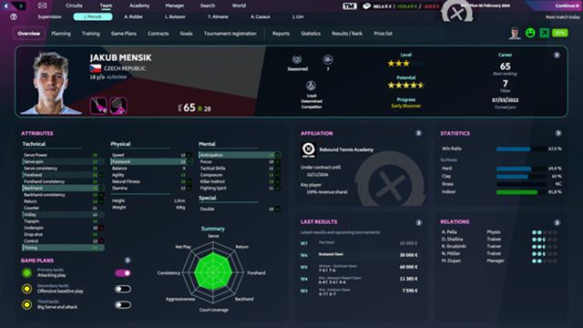 Tải game Tennis Manager 2024-TENOKE