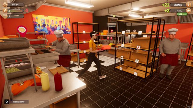Tải game Corner Kitchen Fast Food Simulator-P2P