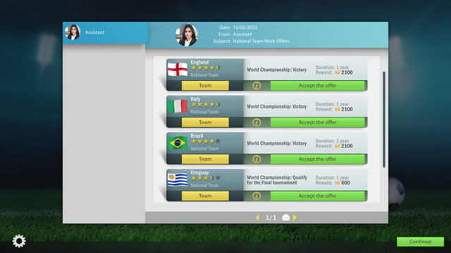 Tải game Football Tactics And Glory World Championship-P2P